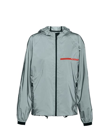 prada heat reflective jacket|Silver Reflex fabric jacket .